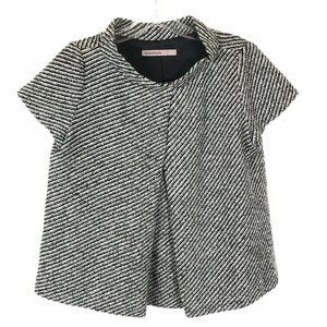 Womens Size 8 Marie Marie Designer Gray Wool Blend Knit Pullover Top Made in USA